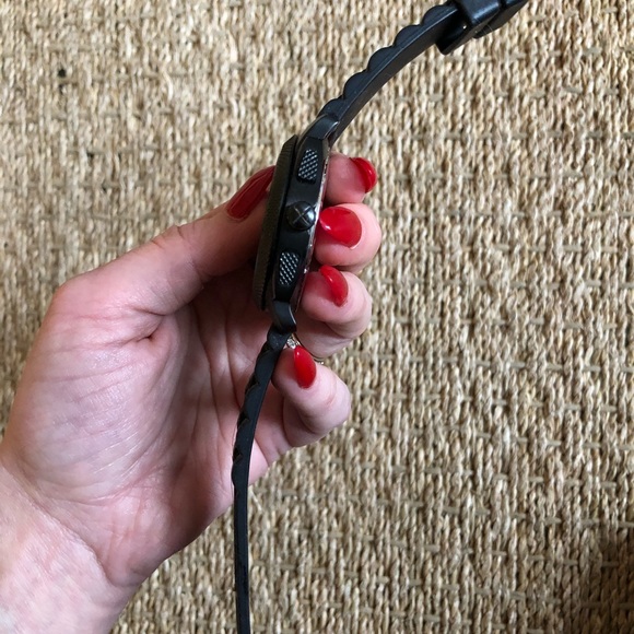 Fossil Chronograph Machine Black Silicone Watch - Picture 5 of 5